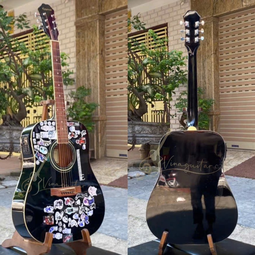 Đàn Guitar Acoustic Thanh Lý Ký Gửi Epiphone DR-100 Kèm EQ METB12 – Đàn Cũ Đã Sửa