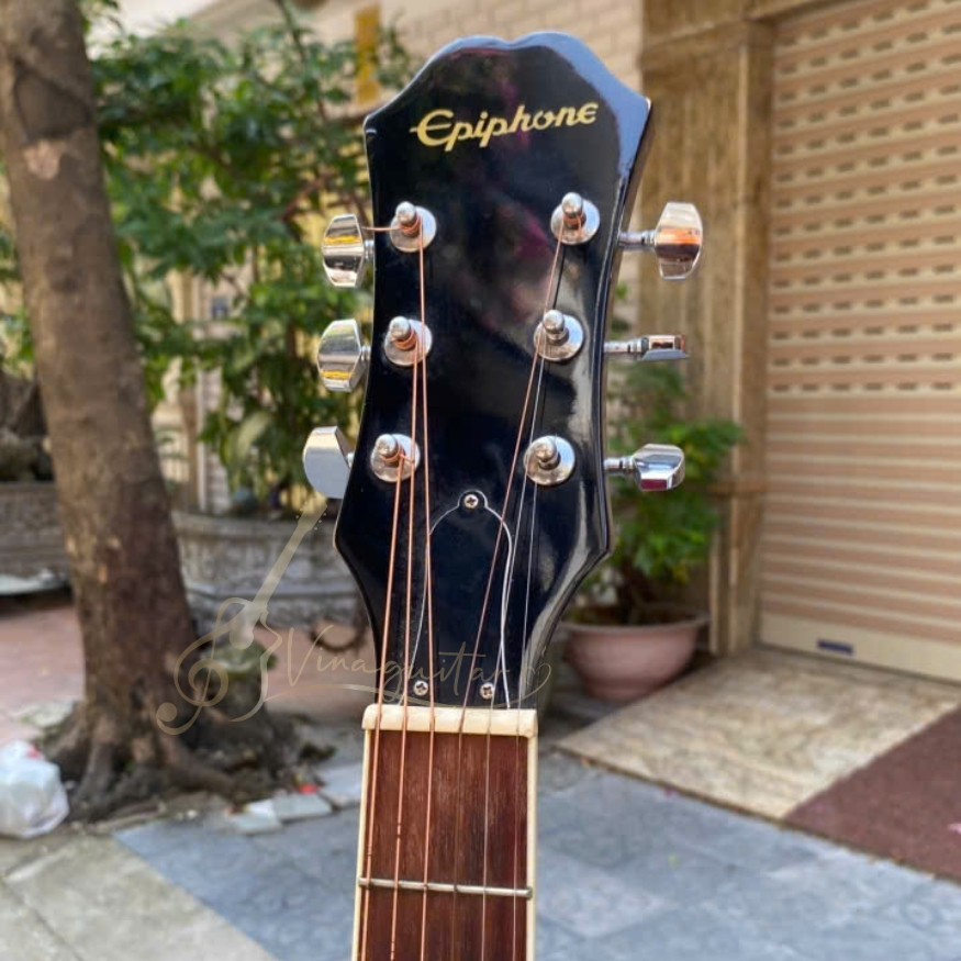 Đàn Guitar Acoustic Thanh Lý Ký Gửi Epiphone DR-100 Kèm EQ METB12 – Đàn Cũ Đã Sửa