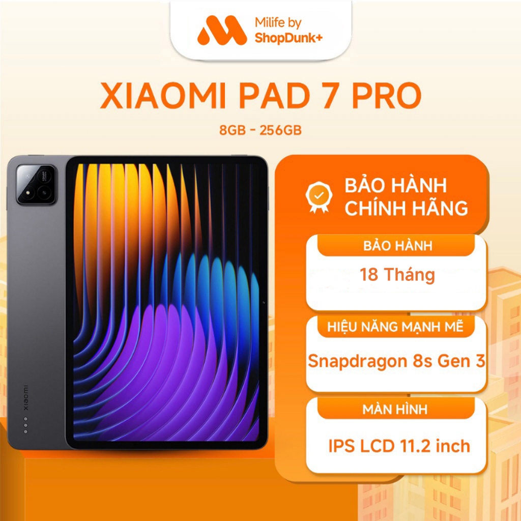 Máy Tính Bảng Xiaomi Pad 7 Pro 8GB 256GB Chính Hãng BH 18 Tháng