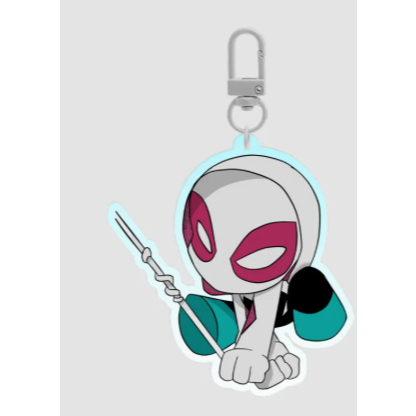 Gwen Stacy Colored Edge Acrylic Keychains