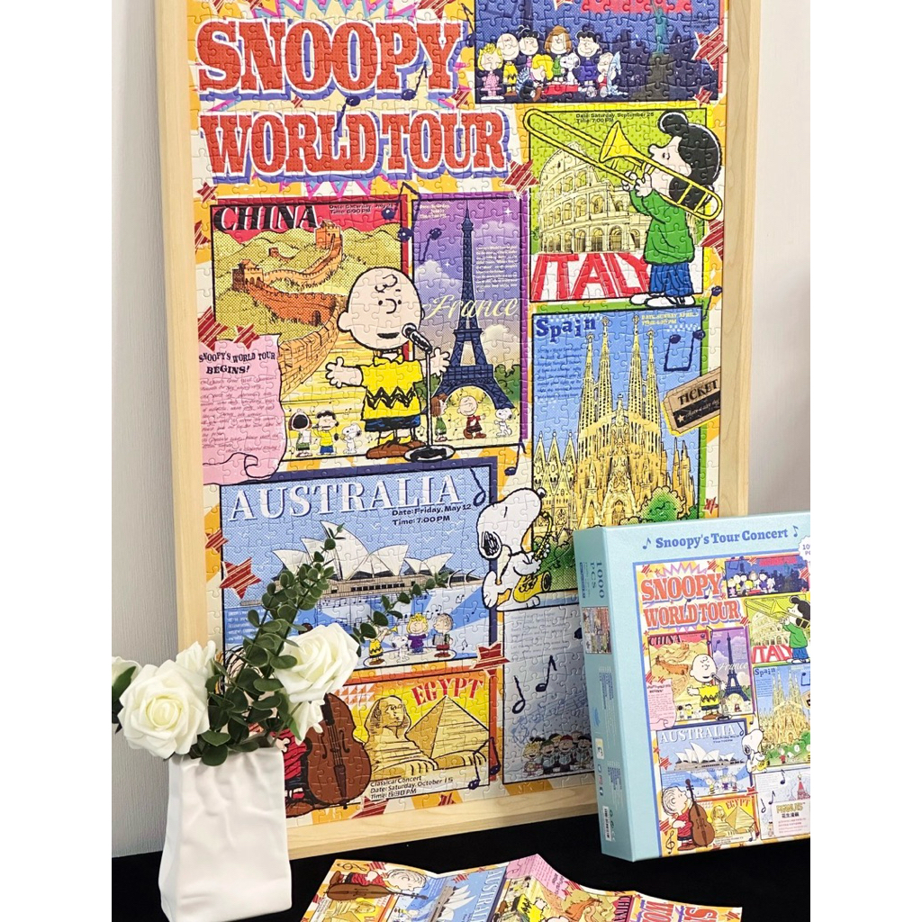MOMICAFE PUZZLE 1000pcs SNOOPY WORLD TOUR