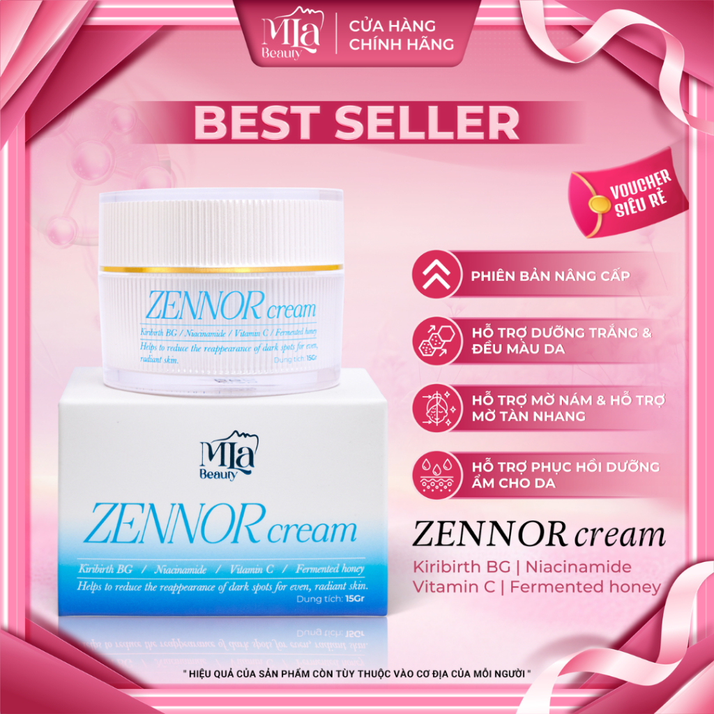 Kem Face ZENNOR CREAM - Hỗ Trợ Dưỡng Sáng Da - Hỗ Trợ Mờ Nám [ Mla Beauty ]