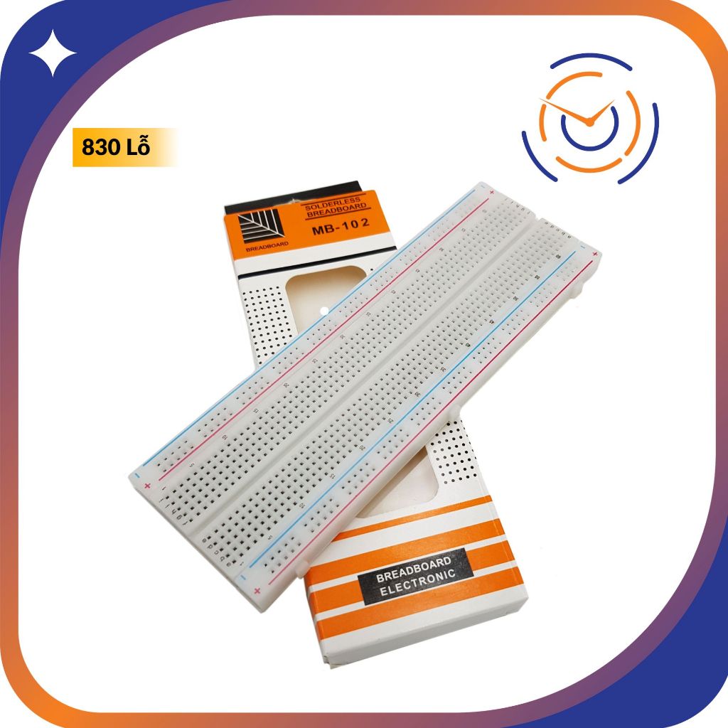 Test board 830 lỗ -  Breadboard MB-102 830 Lỗ 165x55x10mm (Board test, cắm linh kiện, bo test, bảng 