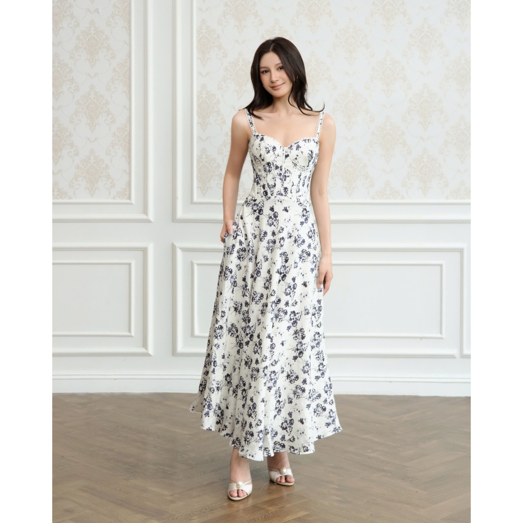 𝗖𝗹𝗼𝘁𝗵𝗲𝘀 𝗕𝗮𝗿 - Đầm Sophia Dress | Đầm hai dây viền ren corset dáng xòe
