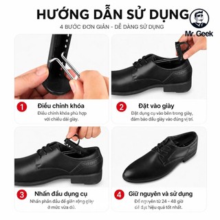 [GeekSneaker] 1 Cặp 2 Cây Shoes Tree Bằng Nhựa - Cố định , Giữ form giày Sneaker, Da, Boots Tuỳ chỉnh kích thước