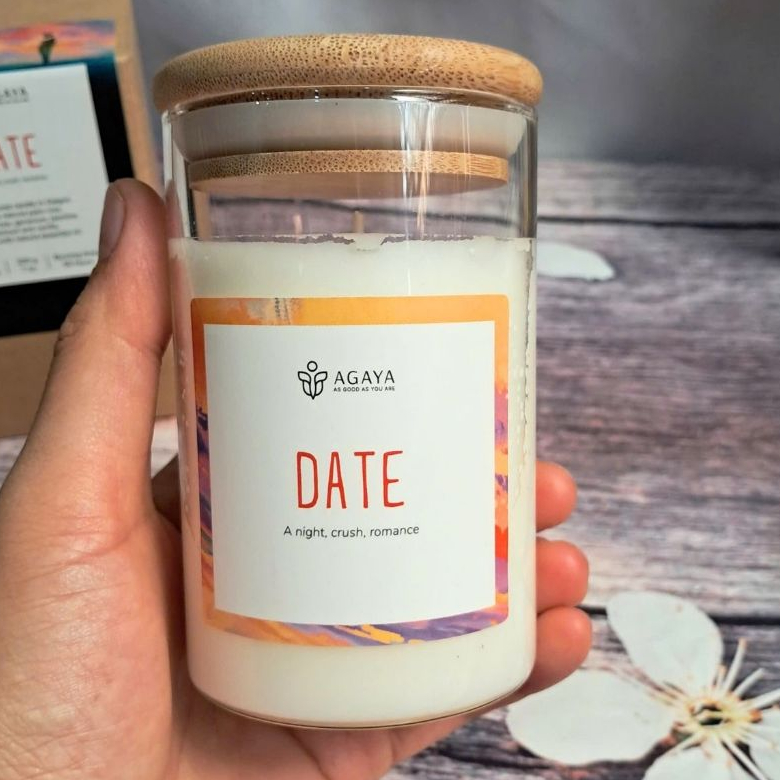 Nến thơm mùi DATE AGAYA Candle Cup dành cho các cặp đôi, hương thơm nhẹ nhàng