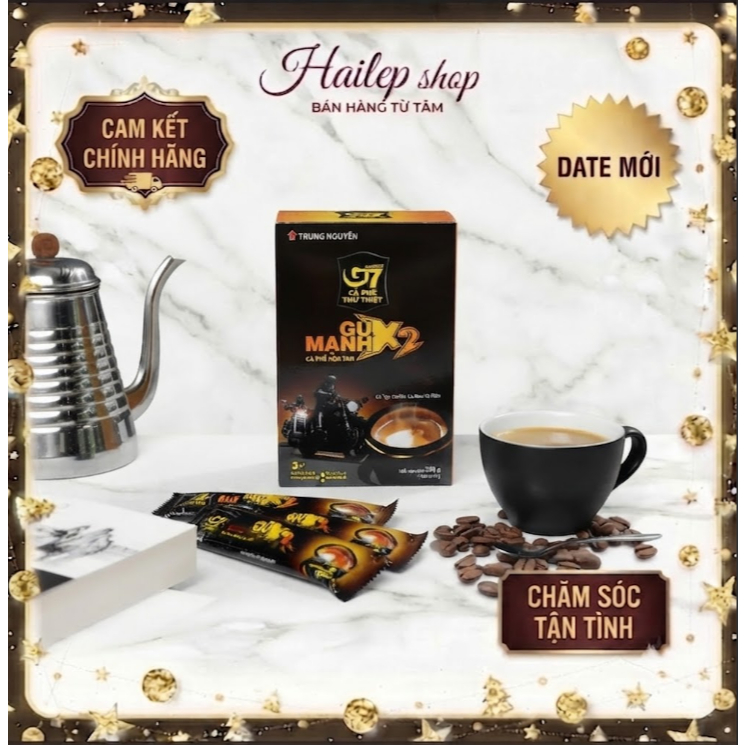 GUMANH_Cà phê G7 hòa tan Gu mạnh 3in1 (12 gói* 25gr)