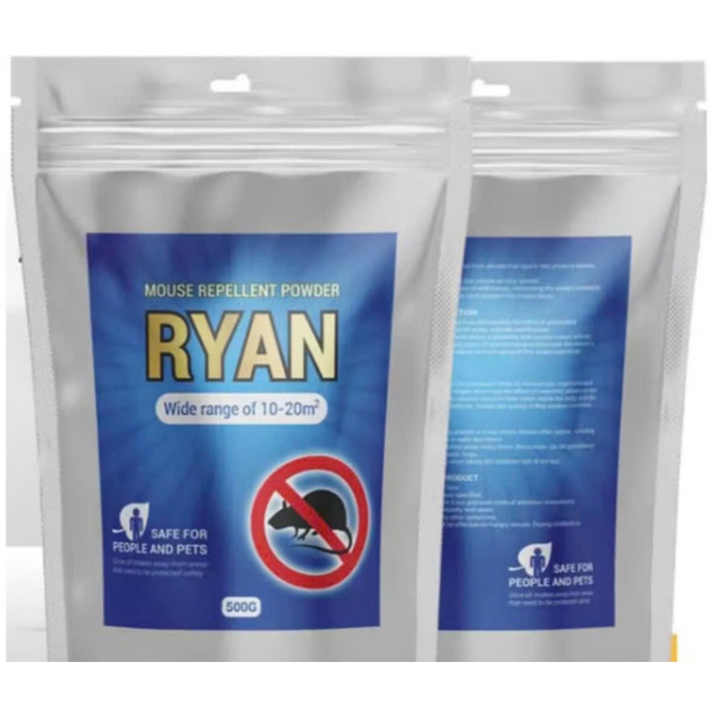 Gói Bột Đuổi Chuột Ngoài Trời RYAN 500G – Dùng Cho Kho Lúa, Bãi Kho, Vườn, Trang Trại