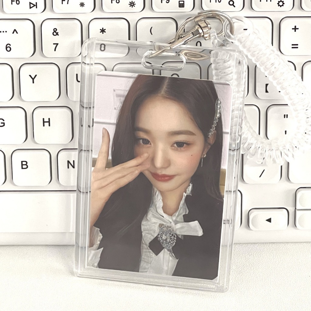 Card Holder trong suốt (Phiên bản trượt) - Bao đựng card Acrylic - Bao đựng thẻ - Móc khóa đựng card