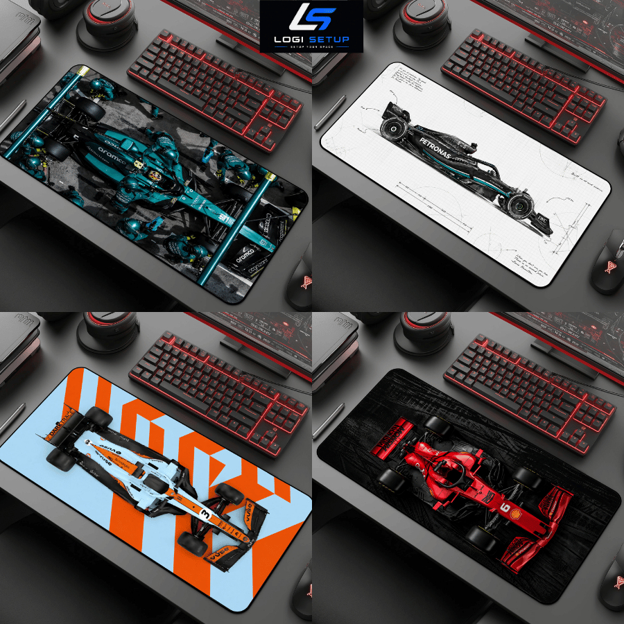 [BỘ SƯU TẬP] Lót Chuột Đua Xe F1, Pad Chuột Mouse Pad Gaming, Size 60x30/70x30/80x30/90x40