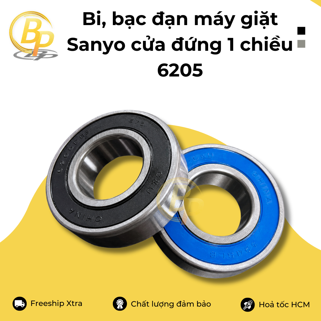 Bi máy giặt Sanyo cửa đứng 1 chiều 6205 , Bạc đạn 1 chiều 6205