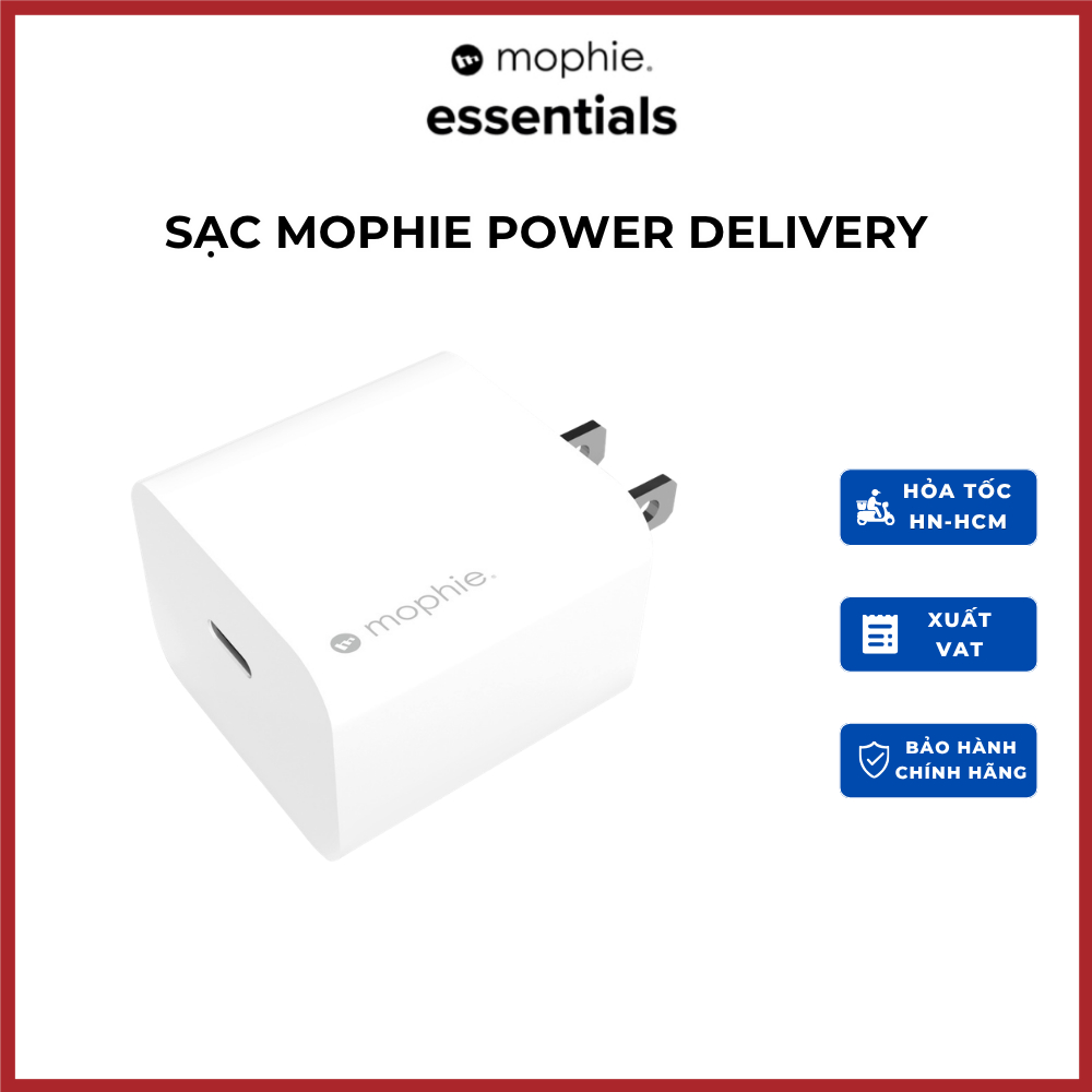 Sạc Mophie Power Delivery 18W/20W/30W và sạc 10W