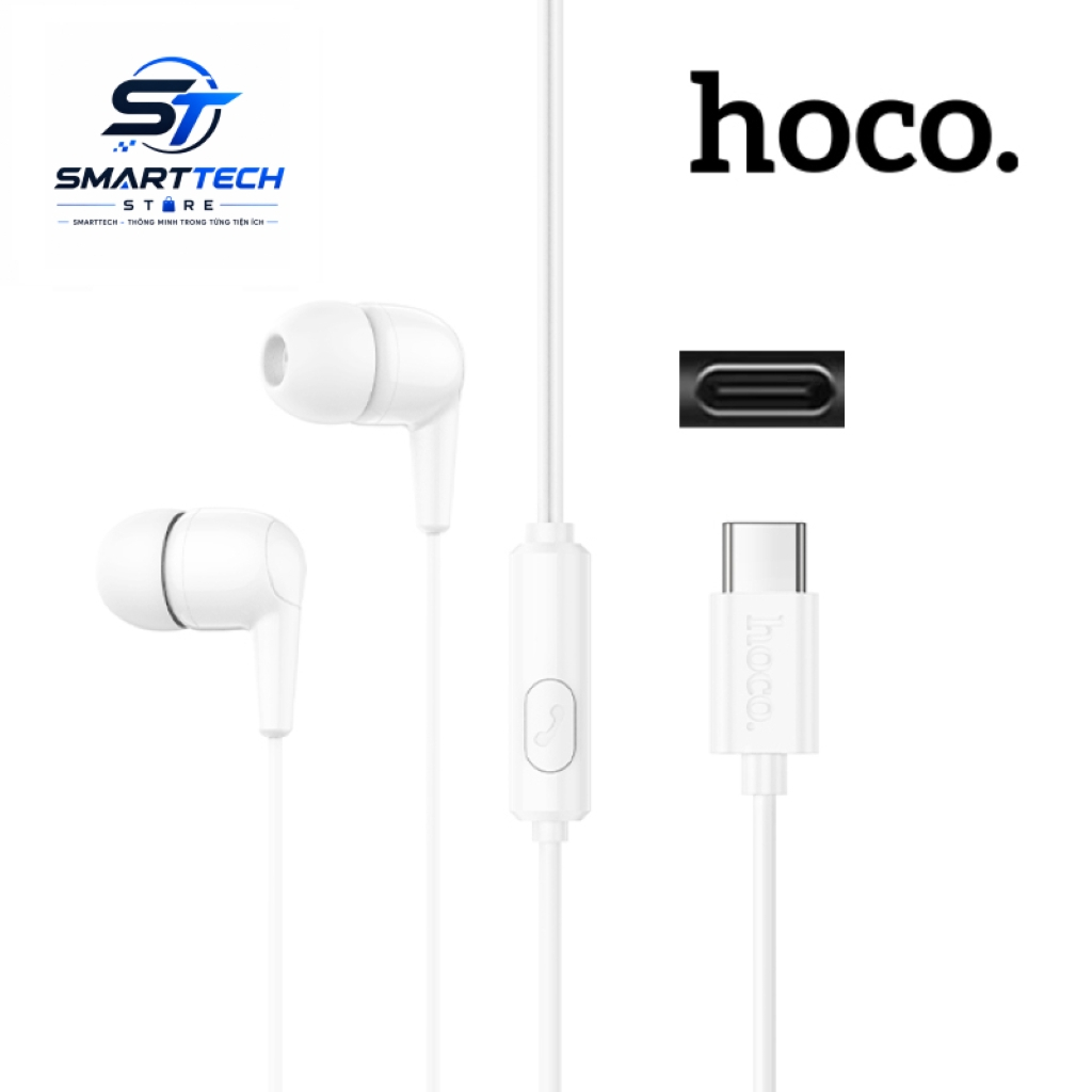 Tai Nghe Có Dây Hoco M97 Type C Nhét Tai Có Mic Âm Thanh HIFI Đen Trắng