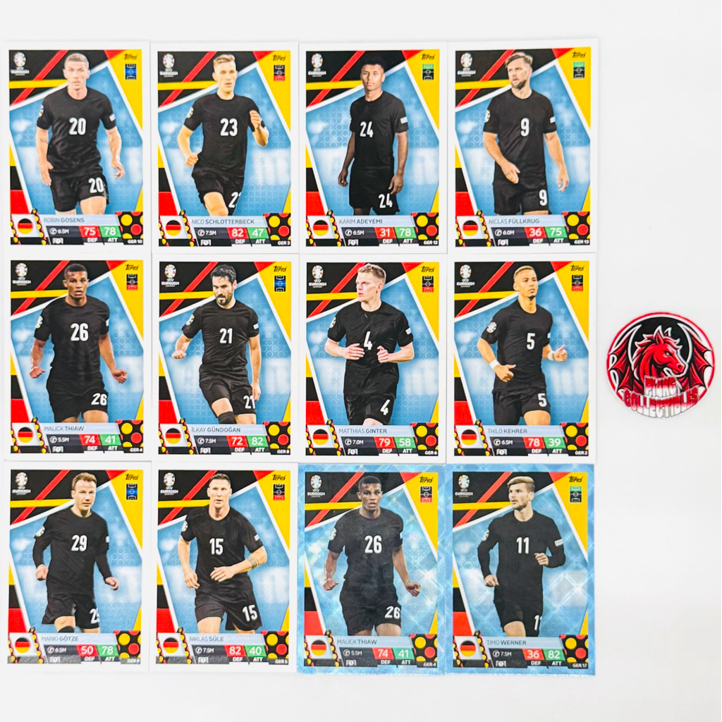 [TEAM] Thẻ bóng đá Germany Topps UEFA Euro 2024 Match Attax