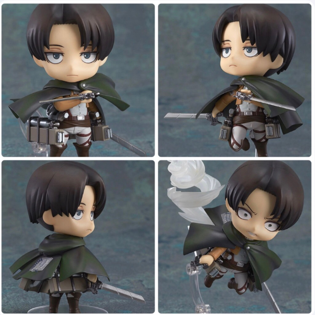 Mô Hình Nendoroid Levi 390 - Attack On Titan - Figure chính hãng - Đồ decor máy tính pc bàn làm việc