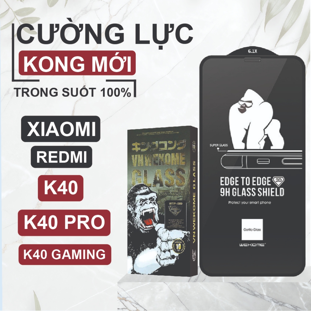 Kính cường lực cho Xiaomi Redmi K40/ K40 PRO/ K40 GAMING Kingkong trong suốt bảo vệ màn hình phone, 