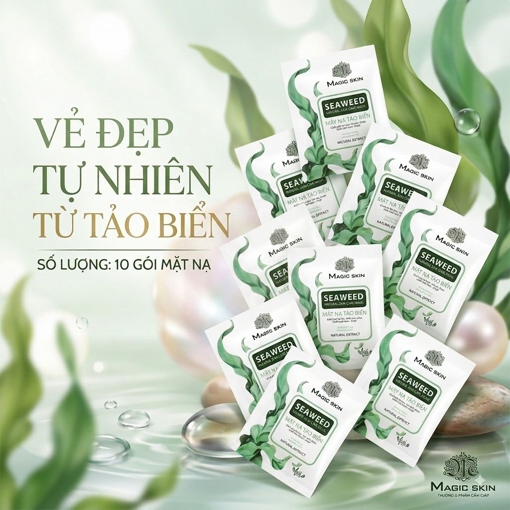 combo 30 gói MẶT NẠ TẢO BIỂN MAGIC SKIN