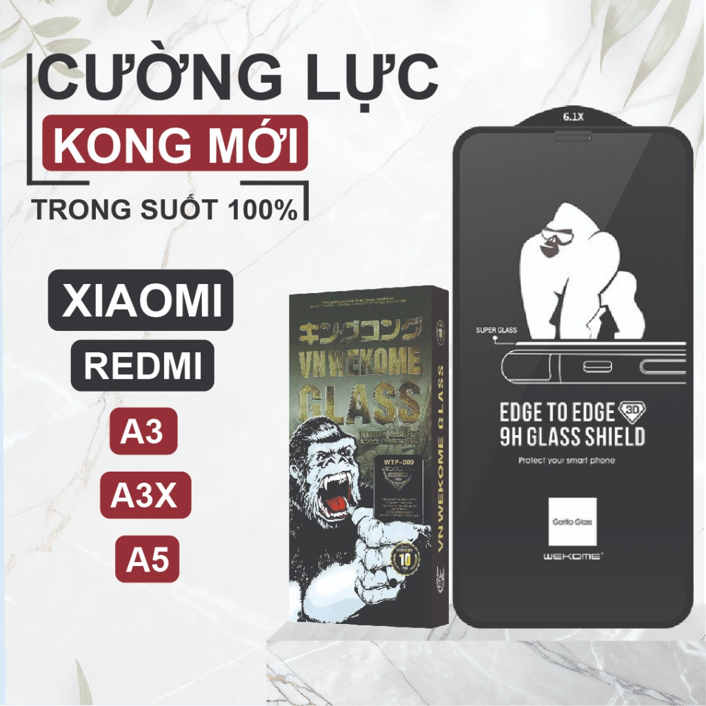 Kính cường lực cho Xiaomi Redmi A3/ Redmi A3X/ Redmi A5 Kingkong trong suốt bảo vệ màn hình phone, đ