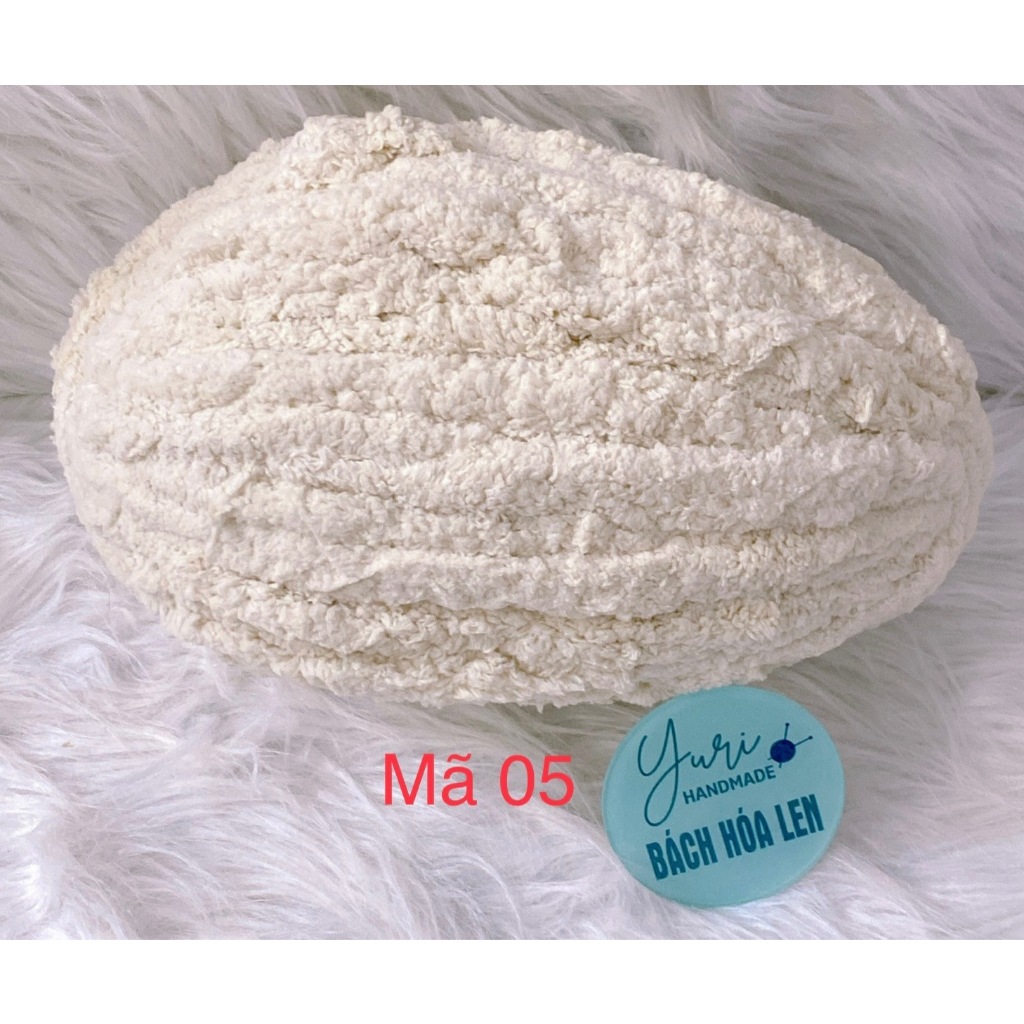 Len Chunky Bông Sợi 20mm 240-250g Siêu Mềm Mịn, Len Móc Chăn Khăn Ổ Thú Cưng Mũ Túi Đan Tay Không Cần Kim Handmade