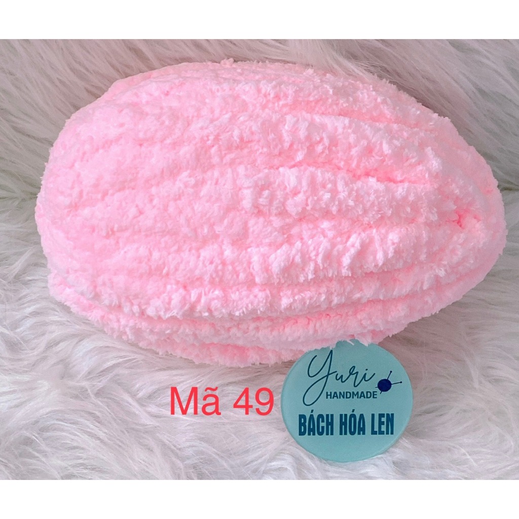 Len Chunky Bông Sợi 20mm 240-250g Siêu Mềm Mịn, Len Móc Chăn Khăn Ổ Thú Cưng Mũ Túi Đan Tay Không Cần Kim Handmade