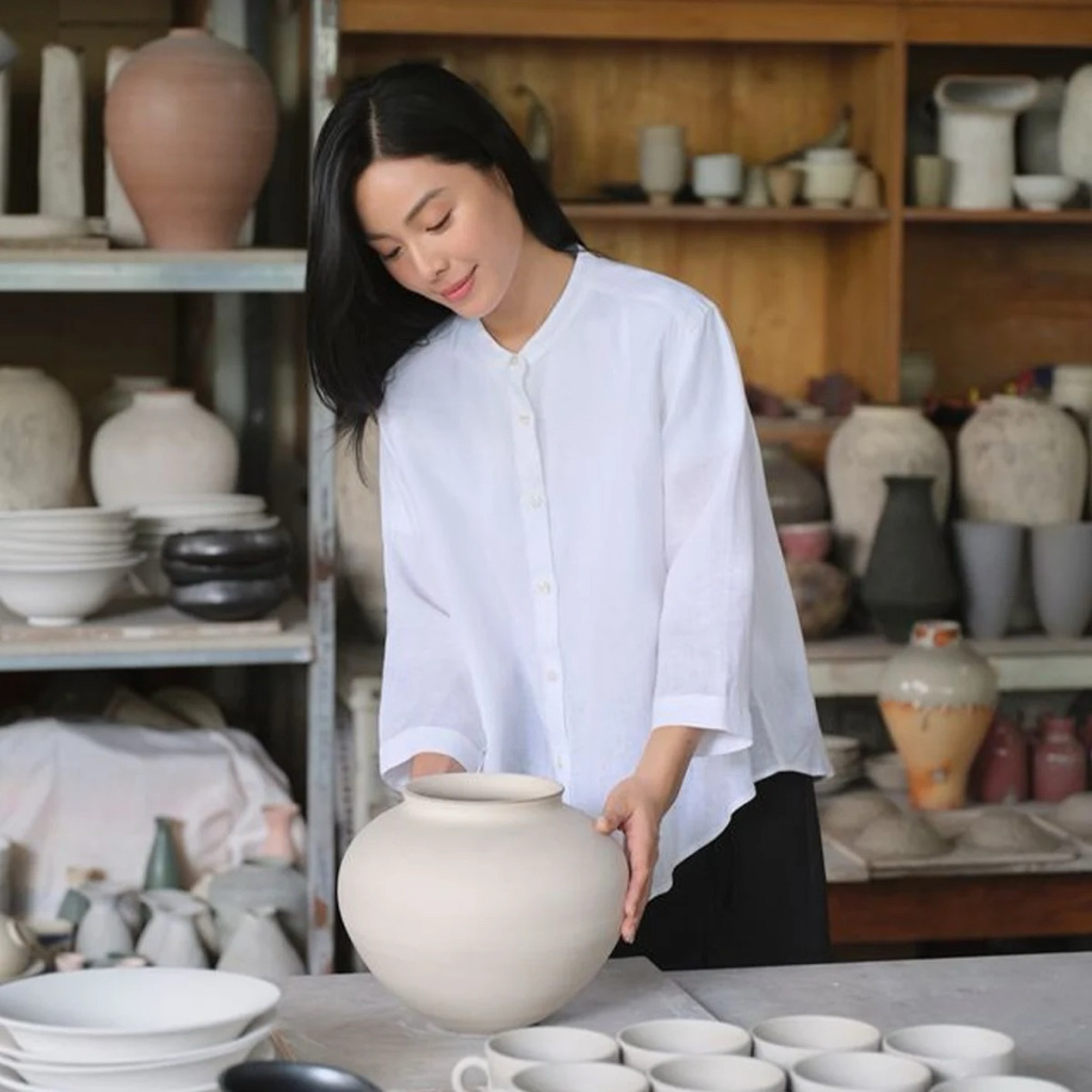 Thanh lý áo linen Muji XL