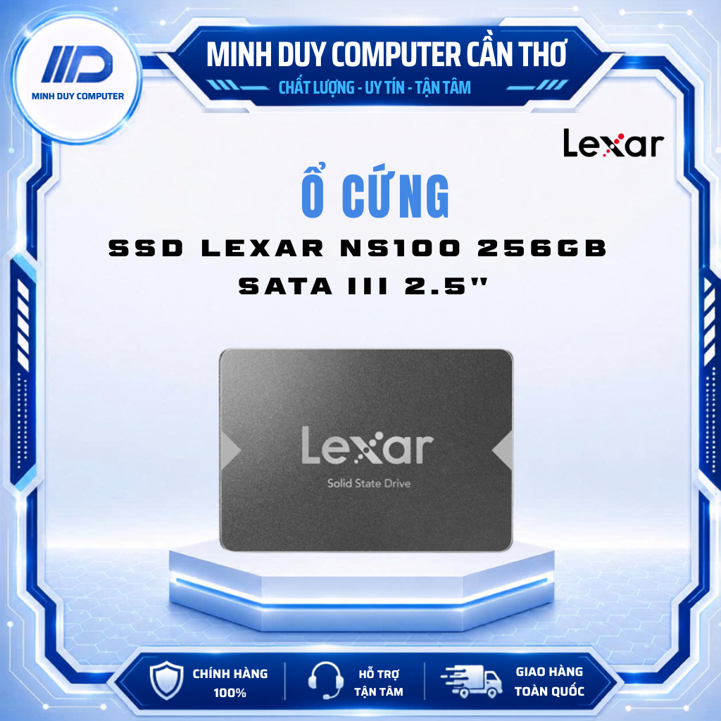 SSD LEXAR NS100 256GB SATA III 2.5" - HÀNG CHÍNH HÃNG BẢO HÀNH 3 NĂM