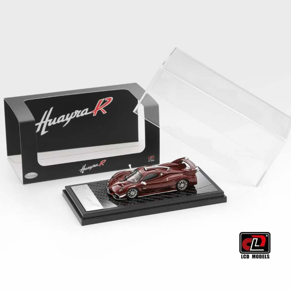LCD MODEL 1-64 Pagani huayra R-carbon red die-cast Model car Pagani "official licensed product"