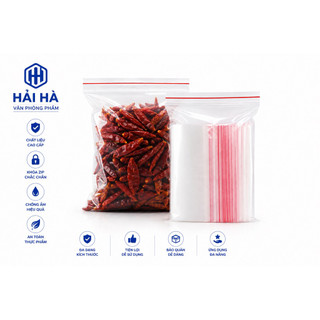 [TÚI ZIP ]1kg túi zip (chỉ đỏ ) đủ size