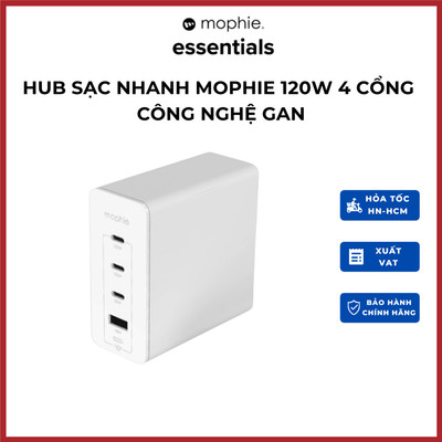 Hub sạc nhanh Mophie Power Delivery 120W GaN