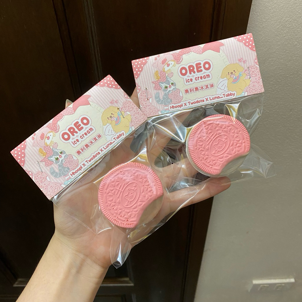 🎉[Mới] Squishy oreo hồng đáng yêu (đọc kĩ mô tả)