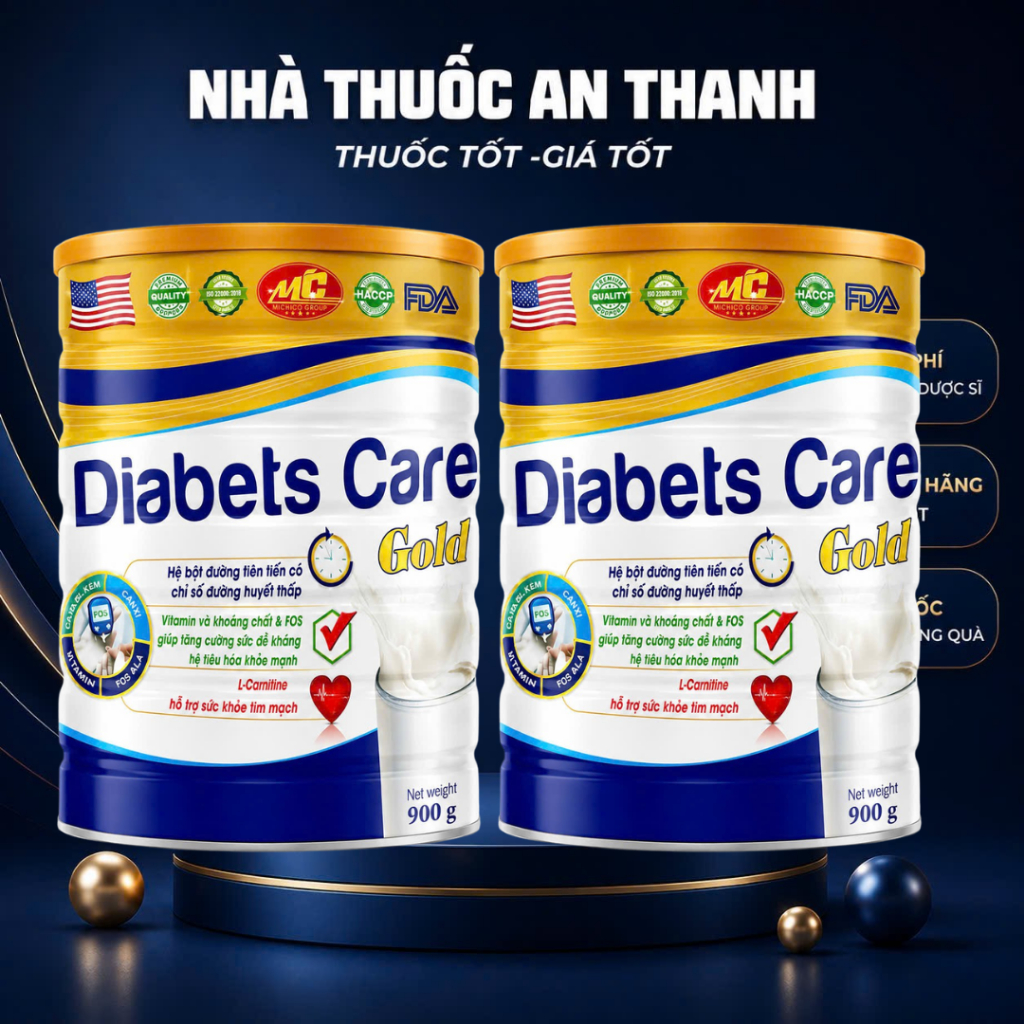 DIABETS CARE GOLD 900G – BỔ SUNG DINH DƯỠNG, PHÙ HỢP NGƯỜI CẦN QUAN TÂM ĐƯỜNG HUYẾT