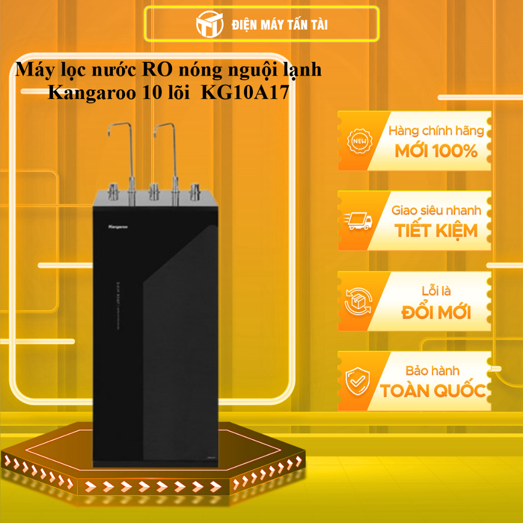 [SHOPEE - LẮP ĐẶT 0Đ HN HCM] - KG10A17 - Máy lọc nước RO nóng nguội lạnh Kangaroo 10 lõi KG10A17
