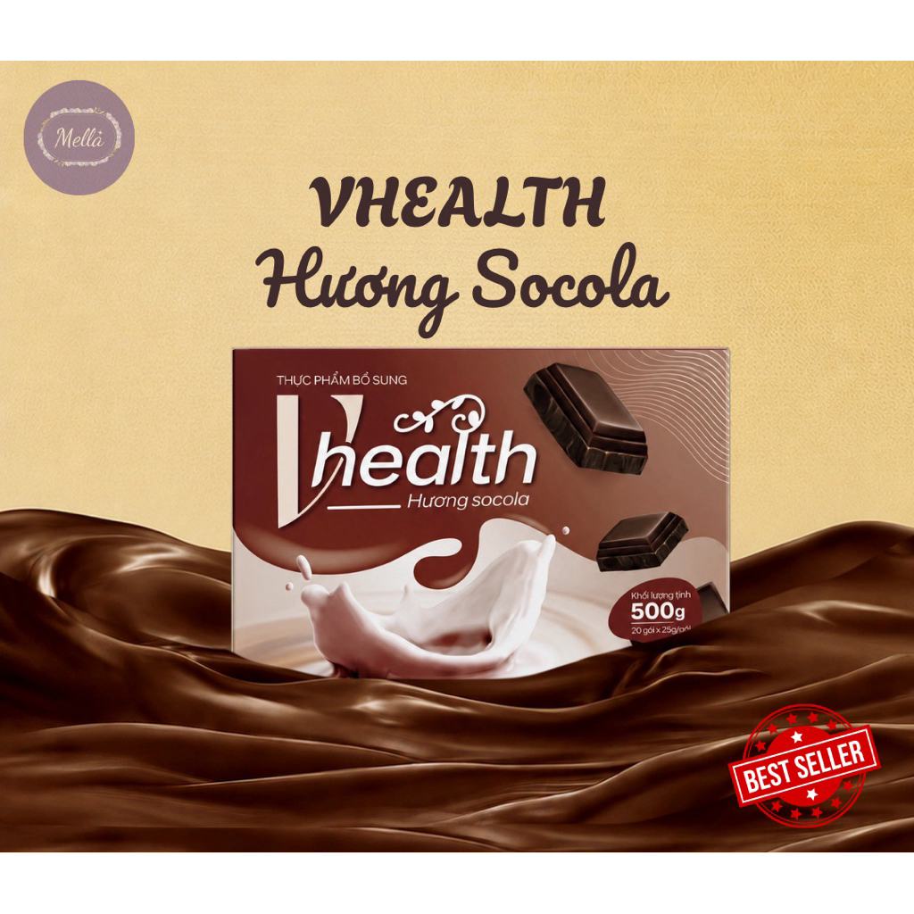 [ HÀNG CHÍNH HÃNG ] Sữa Ngũ Cốc Dinh Dưỡng Vhealth Socola Bổ Sung Dinh Dưỡng, Tăng Sức Đề Kháng ( 1 