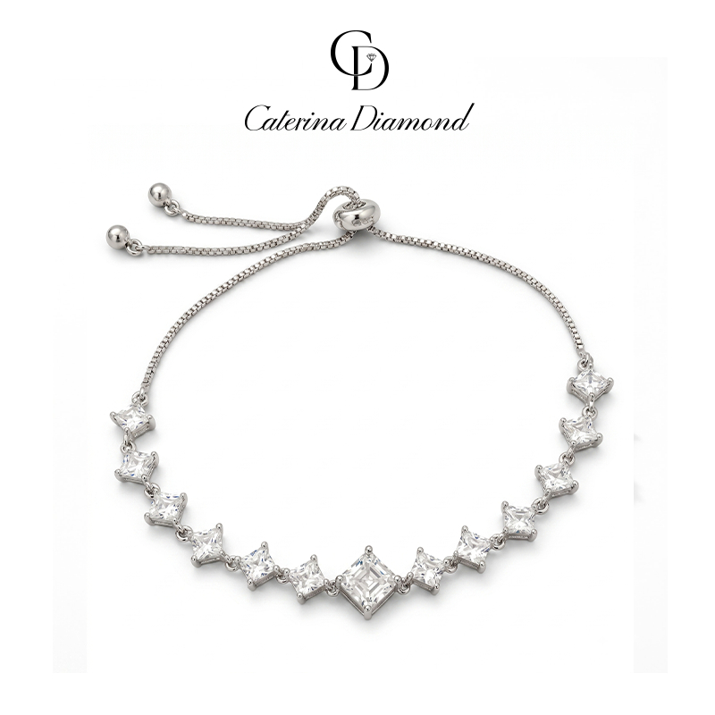 Vòng Tay Caterina Diamond  Kim Cương Moissanite Princess Étoile DB054
