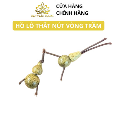 Bầu Hồ Lô Trầm Hương Xâu Vòng, Thắt Nút Dây Chuỗi 108 Hạt, Vòng Tay - Mộc Trầm Hương MTH.