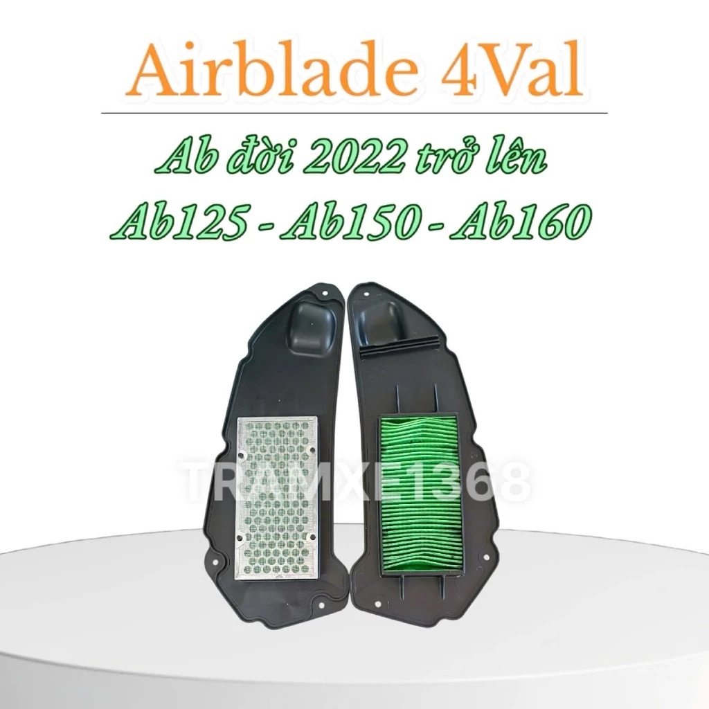 Lọc Gió Airblade K2Z đời mới (2022 trở lên) Ab125 Ab160 4Val Loại Giấy Dầu Cao Cấp OEM cho hãng