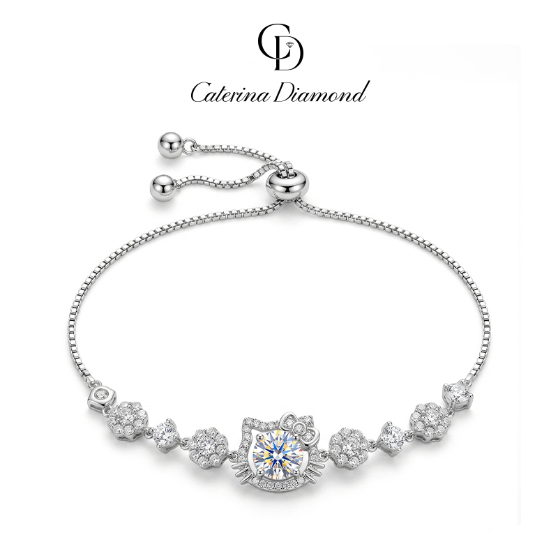 Vòng Tay Caterina Diamond  Kim Cương Moissanite Kitty Park DB053