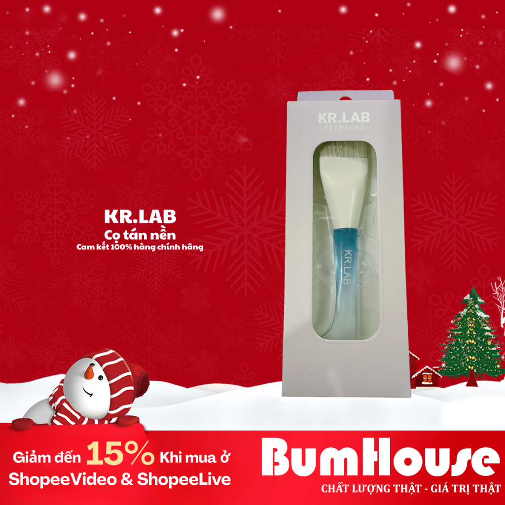 Cọ tán nền Kr.Lab Clinical Cọ Trang Điểm Giúp Tán Kem Nền Đều, Mịn (1 cái)