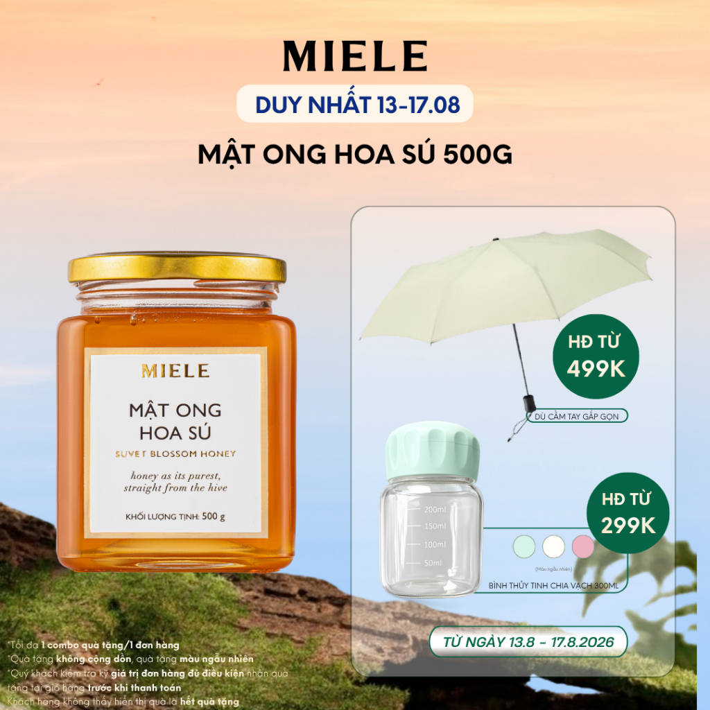 Mật Ong Hoa Sú Miele 500g