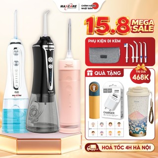 Máy tăm nước cầm tay Maxcare gồm 5 mẫu máy tăm nước gấp gọn & tăm nước mini 200ml,300ml Nhật Bản