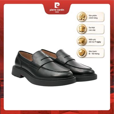 [NEW] Giày lười nam tăng chiều cao Pierre Cardin (+7cm) da bò thật, 2 lớp lót da thật - mã 537
