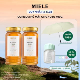 Combo 2 Hũ Mật Ong Chanh Yuzu Miele 400g