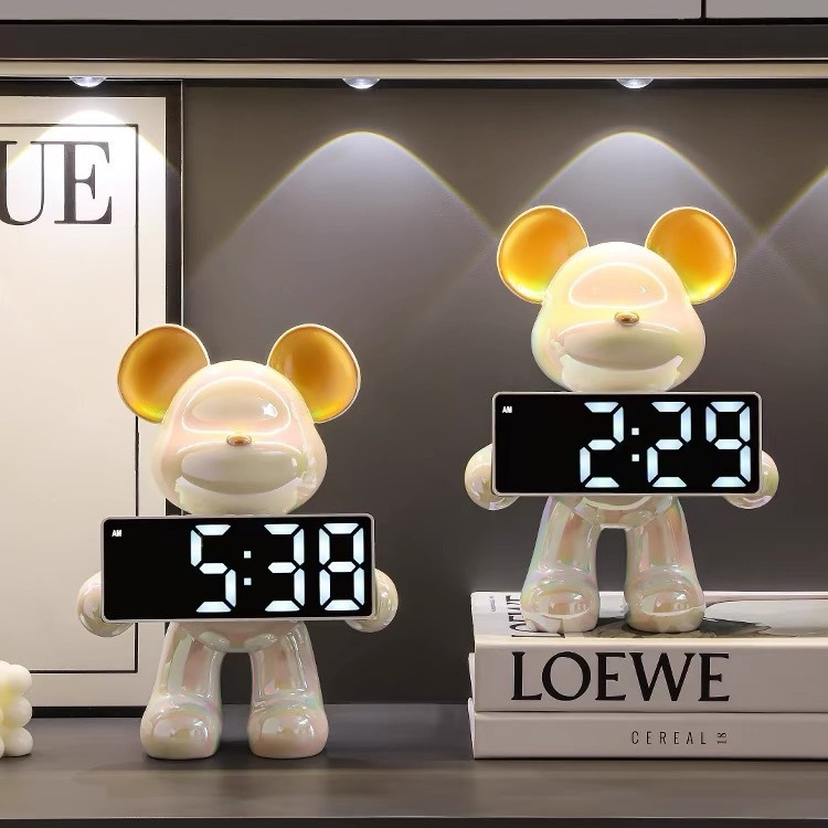 Đồng hồ decor, BEARBRICK gấu, đồng hồ treo phòng khách, đồng hồ để bàn decor, đẳng cấp