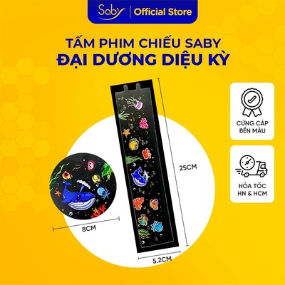 Tấm phim chiếu Saby hình động vật biển,đại dương cho đèn ngủ chiếu sao Saby Dreamz và Saby Stories