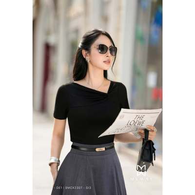 Áo Thun Hè Nữ Ngắn Tay MY WAY Xẻ Vai Cách Điệu 6MAT7364