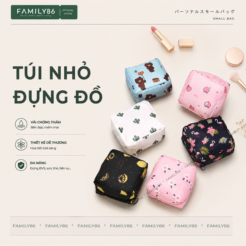 Túi Đựng Băng Vệ Sinh, Túi Đựng Đồ Cá Nhân Son Thẻ Tiền Xu Tai Nghe Mini, Túi…