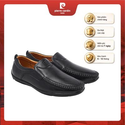 [Giá Tốt Nhất] Giày lười nam Pierre Cardin da bò thật cao cấp, đế cao su dẻo chống trượt, mang cực êm chân - mã 800