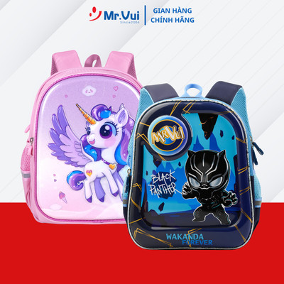Balo học sinh Mr.Vui BLH 965, Balo cho bé mẫu giáo, Kích thước (26x32x12cm), Bảo Hành 2 Năm