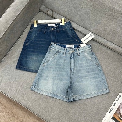 Quần short jean lưng cao túi xéo dài 40cm chất jean co giãn thời trang Callene (L2999)