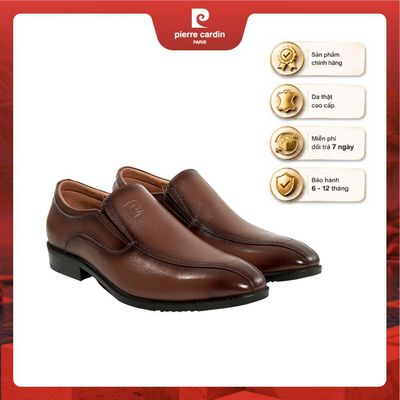 Giày tây nam Pierre Cardin chất liệu da bò thật cao cấp, đế cao su đúc, form dáng thanh lịch - mã 792